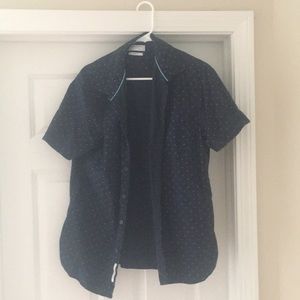 Denim & Flower short sleeve button up shirt